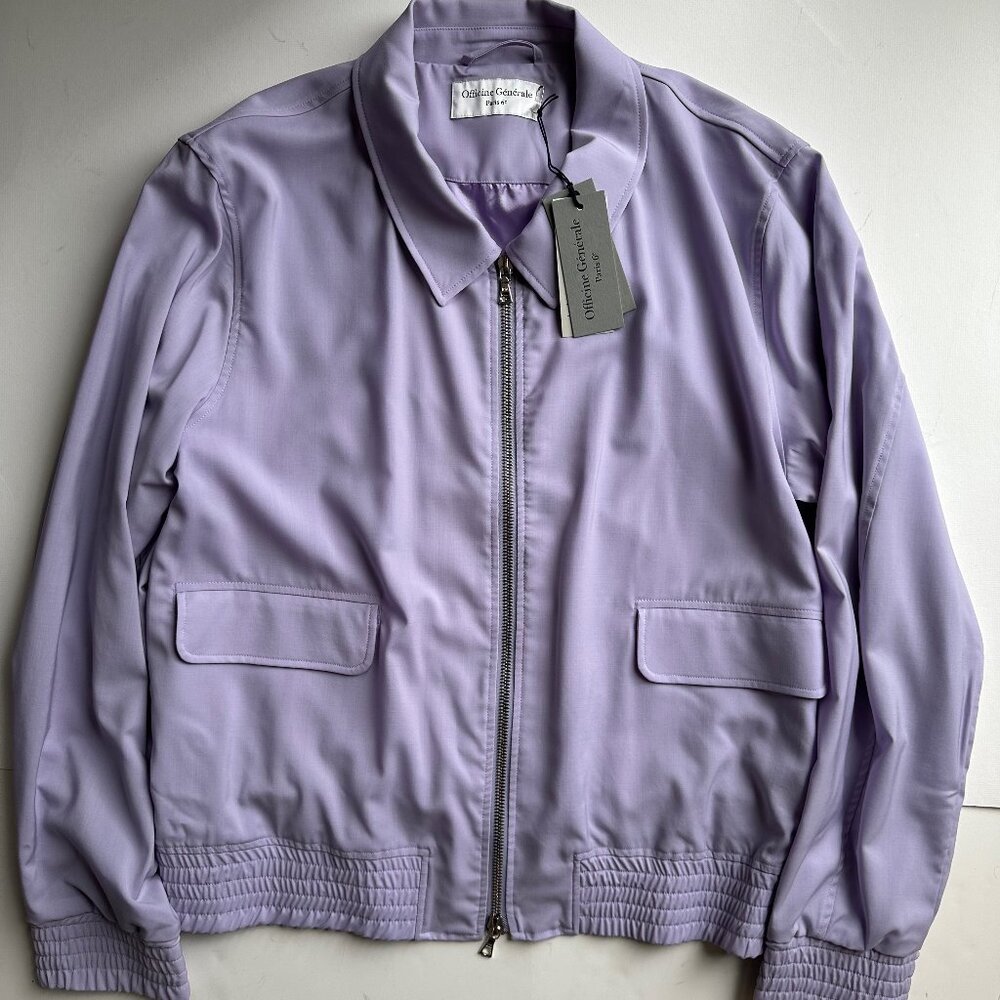 Officine Générale Marty Fresco Wool Jacket - Parme- XXL (NWT)